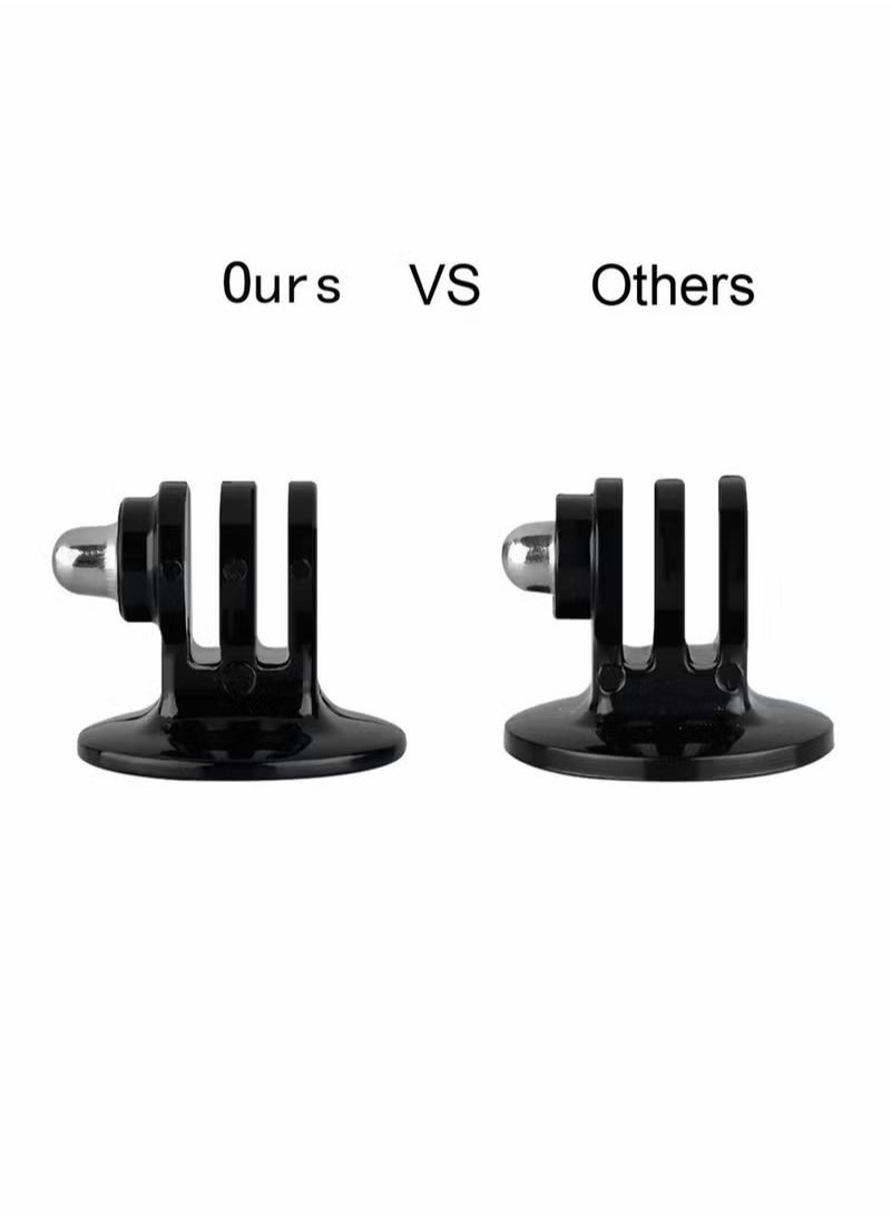 Generic - Tripod Mount Adapter Screw Mount Compatible for GoPro Hero 10, 9, 8, 7, 6, 5, 4, Session, 3+, 3, 2, 1, Hero (2018), Fusion, DJI Osmo, Sjcam, Xiaoyi Action Cameras (5 Packs) - Image 1
