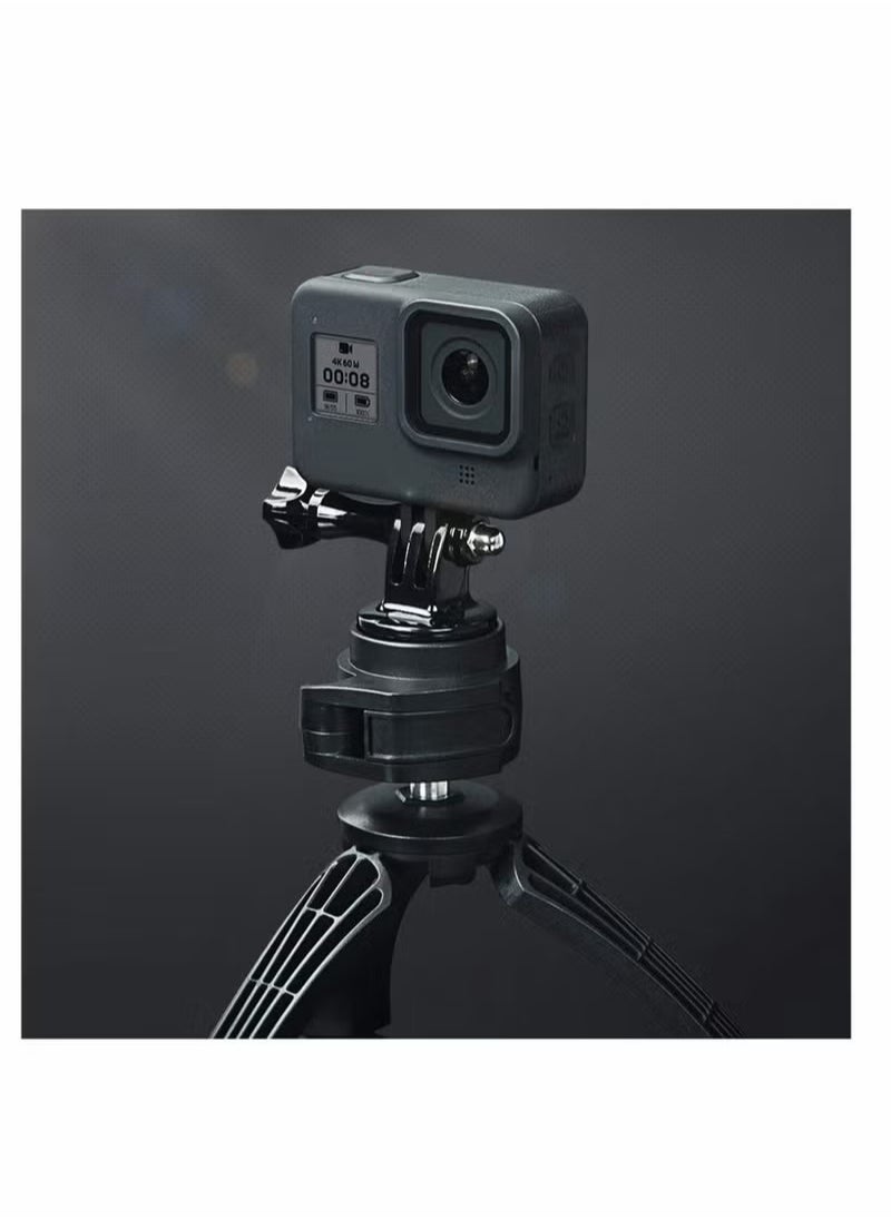 Generic - Tripod Mount Adapter Screw Mount Compatible for GoPro Hero 10, 9, 8, 7, 6, 5, 4, Session, 3+, 3, 2, 1, Hero (2018), Fusion, DJI Osmo, Sjcam, Xiaoyi Action Cameras (5 Packs) - Image 1
