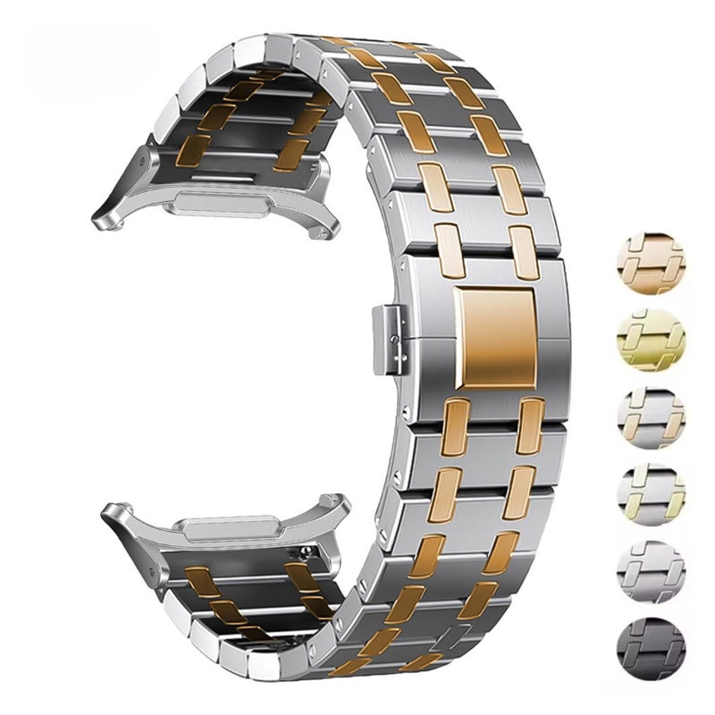 Watch Ultra 47mm سوار معصم معدني بدون فجوات لون B - Image 3