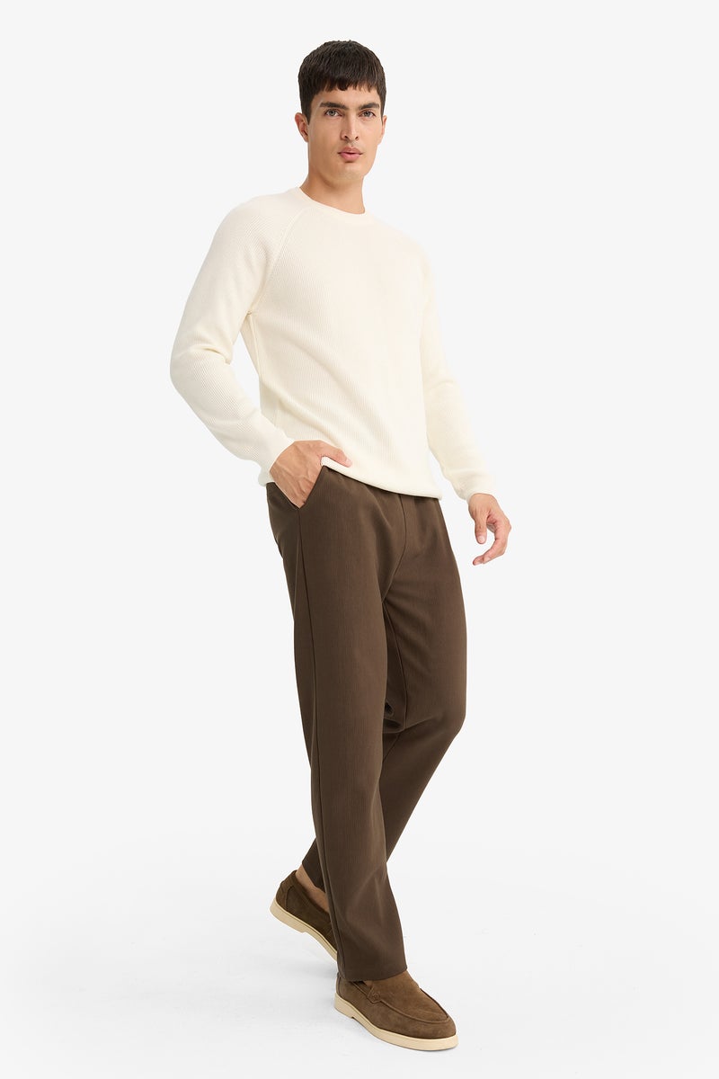DeFacto Brown Man Regular Fit Trousers Casual - Image 2