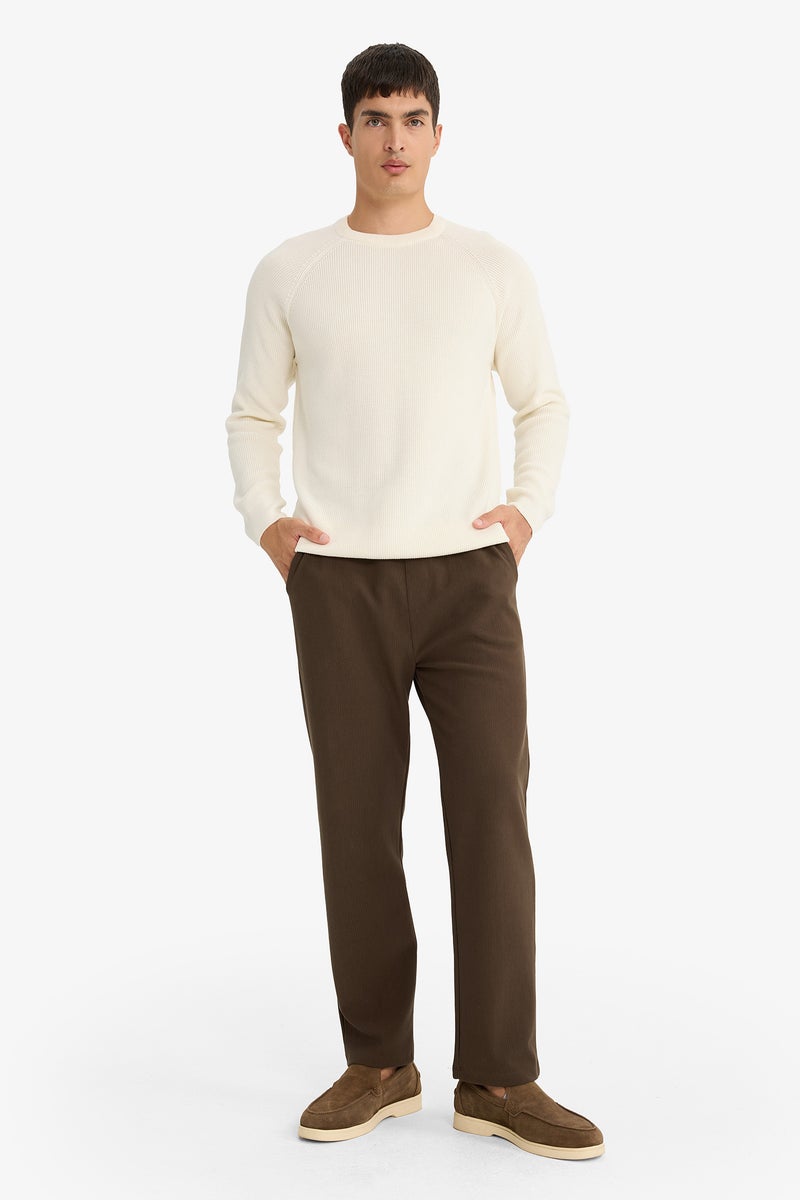DeFacto Brown Man Regular Fit Trousers Casual - Image 1