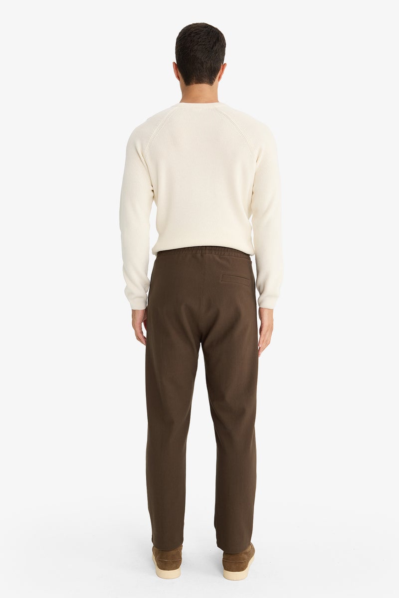DeFacto Brown Man Regular Fit Trousers Casual - Image 5