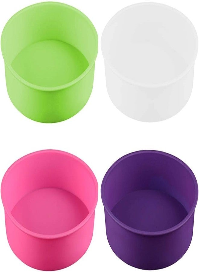 Royals Silicone Cake Bento Mould for Baking Cake Pan Set Non-Stick Baking Mold Silicone Baking Tins Air Fryer Small Cake Tins for Baking Layer Cake Cheesecake (Round) - Image 4
