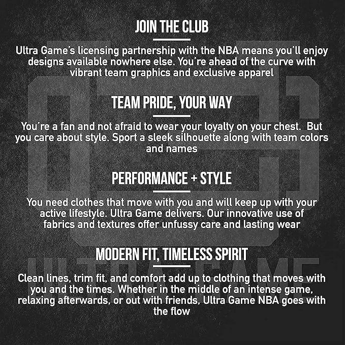 Ultra Game جوارب رياضية مريحة للرجال من ألترا جيم NBA - 6 قطع - للجنسين، NBA، أسود، M6-12 - Image 5