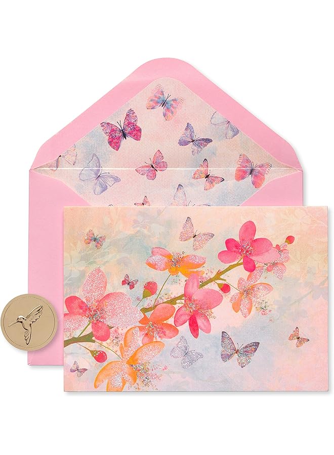 Papyrus Blank Cards With Envelopes For Thank You Birthday Thinking Of You And All Occasions Blossoms 12 Count - Image 1
