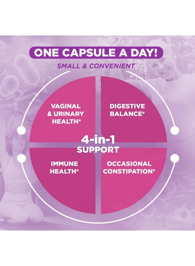 فيتل بلانت Vital Planet - Vital Flora Women Over 55 Daily Probiotic، 60 مليار وحدة تشكيل مستعمرة، سلالات متنوعة، بريبايوتيك عضوي، دعم مهبلي ومناعي، بروبيوتيك لصحة الجهاز الهضمي للنساء 60 كبسولة - Image 3