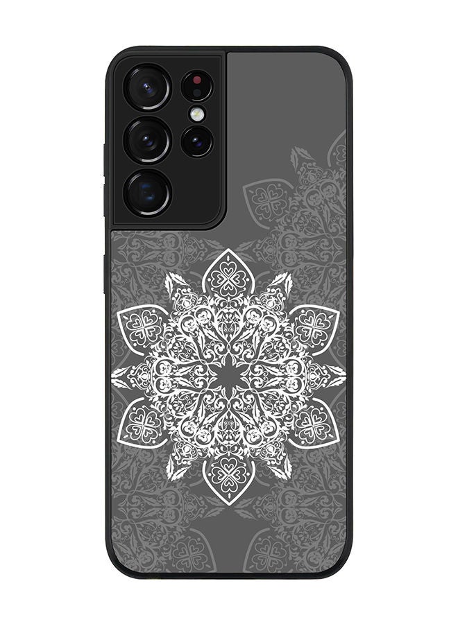 Stylizedd Rugged Black edge case for Samsung Galaxy S21 Ultra 5G Slim fit Soft Case Flexible Rubber Edges Anti Drop TPU Gel Thin Cover - Arab Odessey - Image 1