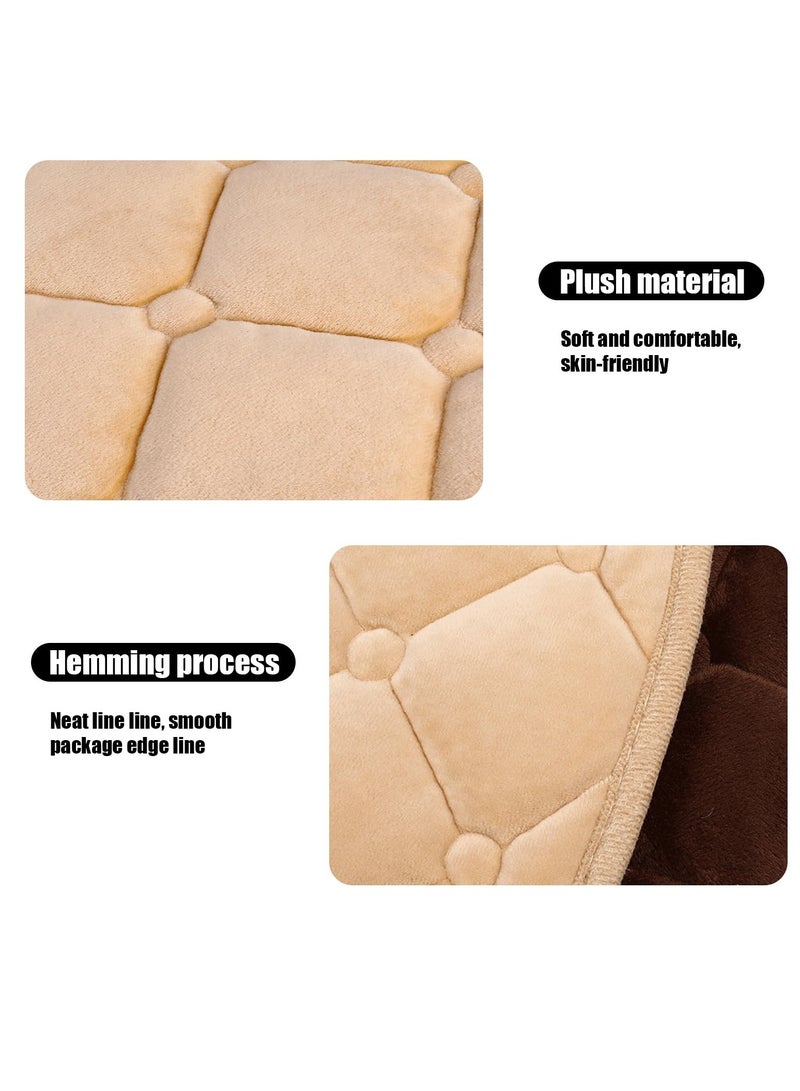 KASTWAVE 2 PCS Car Seat Cushion, Winter Warm Anti-Slip Seat Pad, Soft Comfortable Without Backrest Seat Cushion Cover,Car Seat Covers Protective Mat pad Universal Seat Protector for Most Cars (Gray) - Image 5