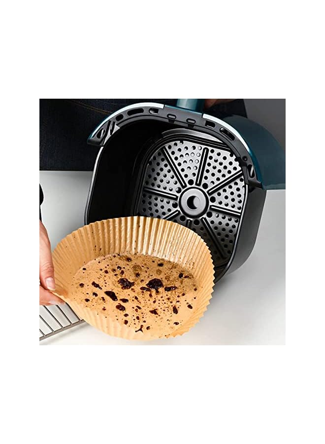 PROMASS Fryer Disposable Paper Liners (240-Pack & 2-Tongs) Round Non-stick Air Fryer Plates, Prime Oil Resistant, Waterproof, Parchment Paper Cooking Paper For Fryers Basket Frying Pan 6.3in/16cm (240)  - Image 4
