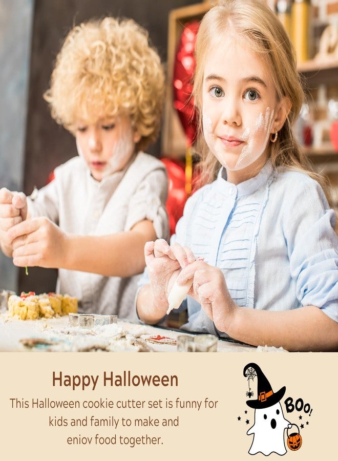 KAISHANE Ghost Cookie Cutter Set,3Pcs Stainless Steel Halloween Biscuit Cutters for Holiday Baking - Image 3