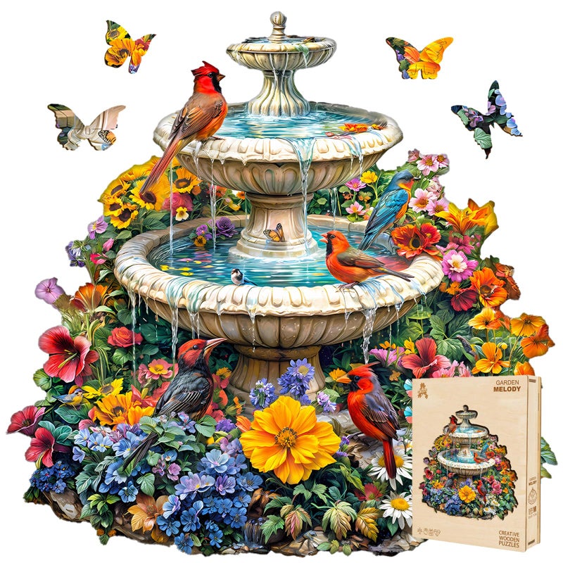 Artipuz Wooden Puzzles for Adults Garden Melody Wooden Puzzle Unique Shape Wooden Jigsaw Puzzle for Adults Wood Puzzles Adult Gifts for Friends and Family Wall Art Home Decor 230pcs 134 132in L - Image 3