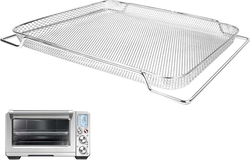SettleDown Air Fryer Basket for Breville Smart Oven Air Fryer Pro,Stainless Steel Mesh Baskets Air Fryer Accessories (1PCS Air Fryer Pro) - Image 1