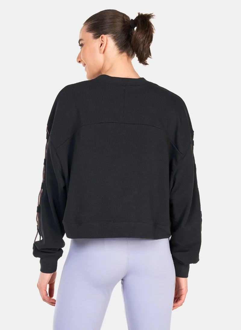 Nike Women's Dri-FIT Get Fit French Terry Crewneck Novelty Sweatshirt