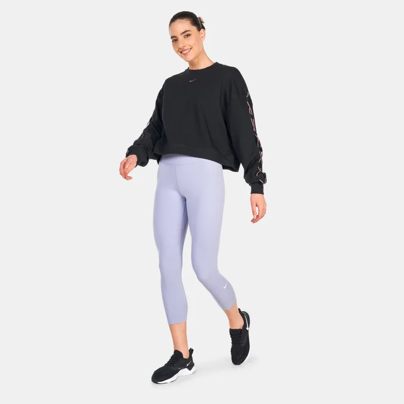 Nike Women's Dri-FIT Get Fit French Terry Crewneck Novelty Sweatshirt