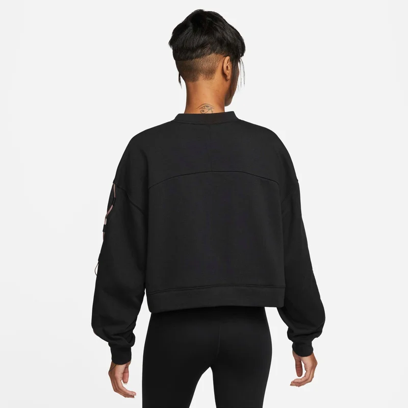 Nike Women's Dri-FIT Get Fit French Terry Crewneck Novelty Sweatshirt