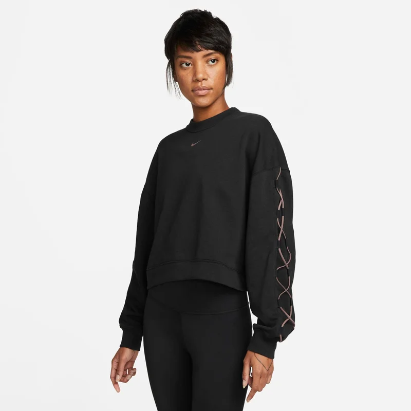 Nike Women's Dri-FIT Get Fit French Terry Crewneck Novelty Sweatshirt