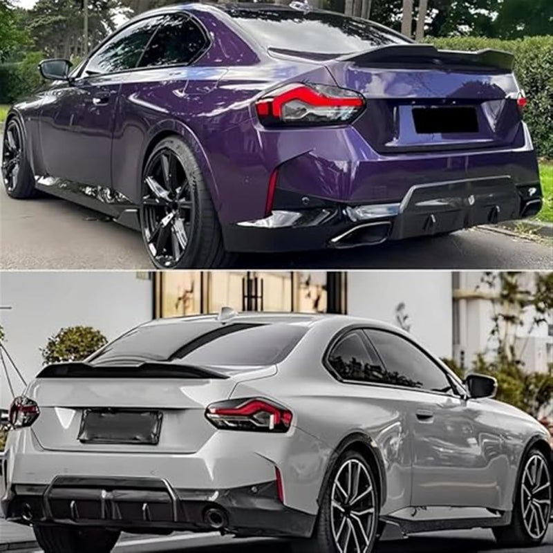 Wivplex Glossy Black Rear Trunk Spoiler for BMW - Image 4