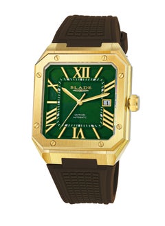 Blade BLADE Magnus Automatic 24 Fern 3655G5GEO SS & Silicone Strap Calendar Men's Watch 