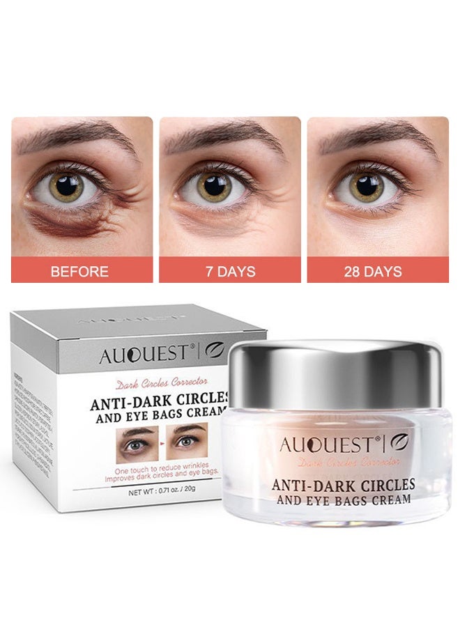 AuQuest Anti Dark Circles And Eye Bags Cream 20G, Fade Dark Circles, Remove Fine Lines And Eye Bags, Anti-Wrinkle Anti-Aging Firming Brighten Skin Cream, Eye Care Cream - Image 1