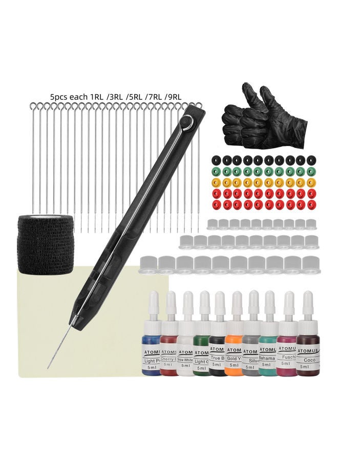 Hand Poke And Stick DIY Tattoo Kit Multicolour - Image 1