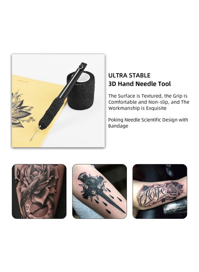 Hand Poke And Stick DIY Tattoo Kit Multicolour - Image 4