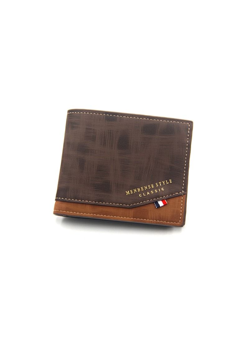 MenBense Men's Wallet Short Wallet Card Holder Id Bag 12*9.5*1.5cm - Image 1