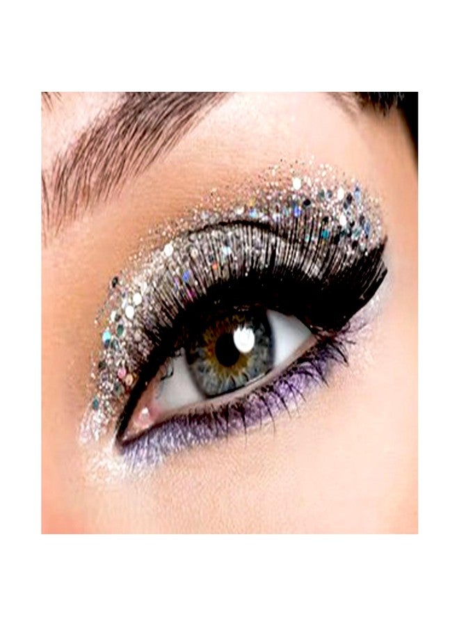 BOBI Glitter Gel Eyeshadow Duo Chrome Eye Makeup Loose Silky Texture Professional with Hydrating Formula Shimmery Finish Cruelty Free | Long Lasting | Easy to Use - Silver Duo (10 gm) - Image 4