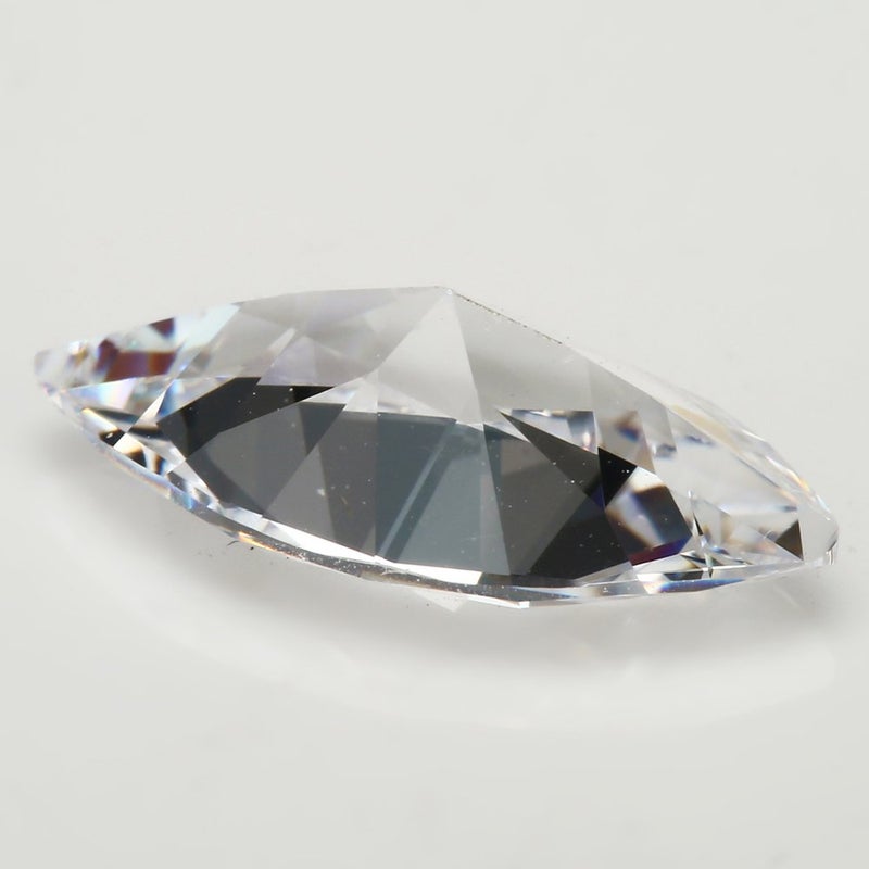 JIANGYUANGEMS 50pcs 5x10mm 5A Marquise Shape Europe Machine Cut White Cubic Zirconia Stone Loose CZ Synthetic Gemstone for Jewelry Making - Image 4