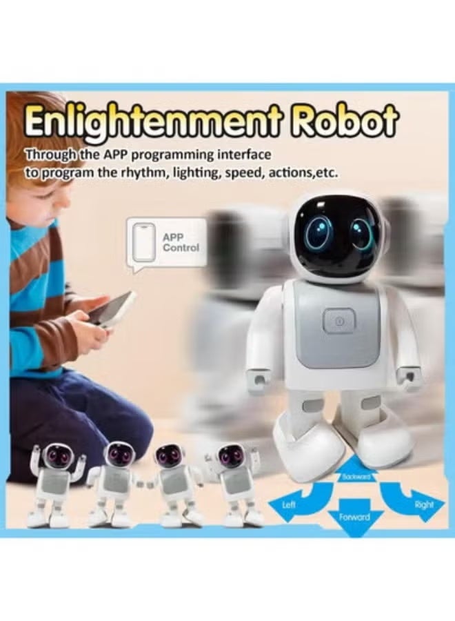 Dancing Robot Speaker-Dancing Robot Toys for Kids, Portable Dancing Bluetooth Speaker, Intimate Companion for Adults&Kids, Programmable Interactive Toys with Android&iOS APP Remote - Image 4