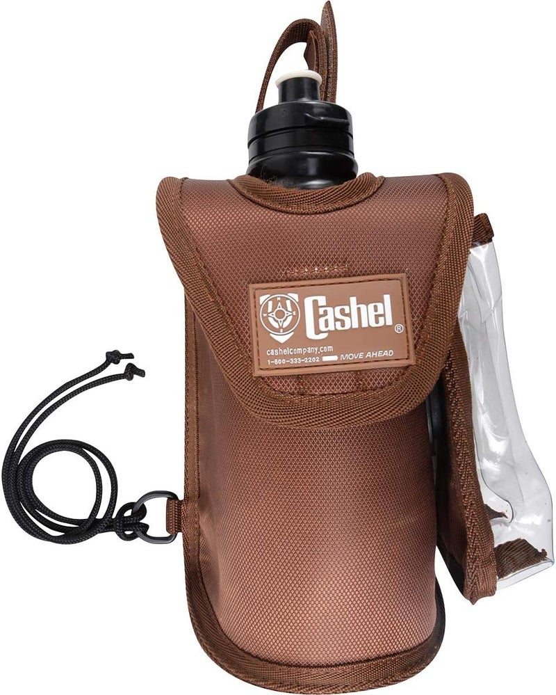 Cashel Water Bottle Holder with iPhone Case Brown - Image 1