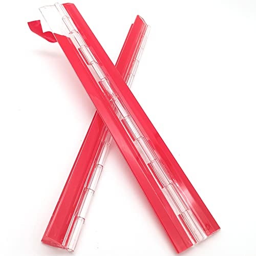 Anyalite AcrylHinge 300mm Transparent Plastic Piano Hinges SelfAdhesive for DIY Box Aquarium Golf Cart Tray Display Stand - Image 1