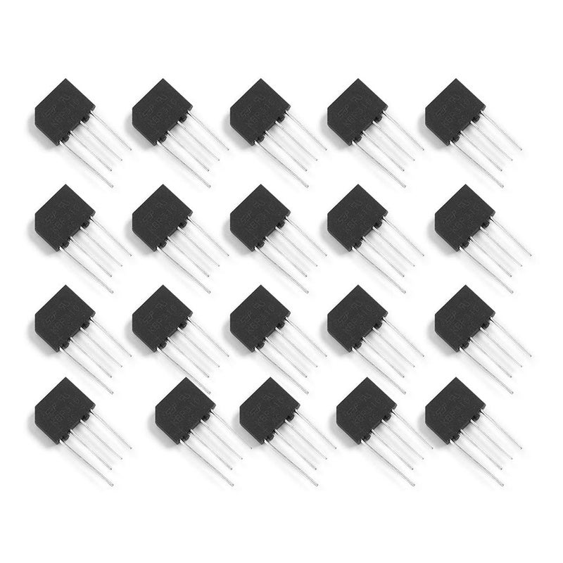 Bridgold 20pcs KBP310 Bridge Rectifier Diode Single Phase, 1000 V/3A,Full Wave 3 Amp 1000Volt Electronic Silicon Diodes,4Pins - Image 1