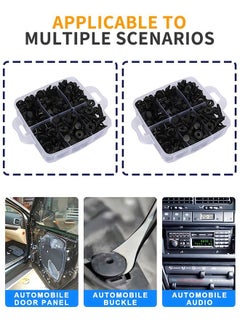 GROIC 620 PCs Car Retainer Clips & Plastic Fasteners Kit, 16 Most Popular Sizes Nylon Bumper Fender Rivets with 10 Cable Ties， Fasteners Remover and Sound Insulation Cotton for Car  - Image 2