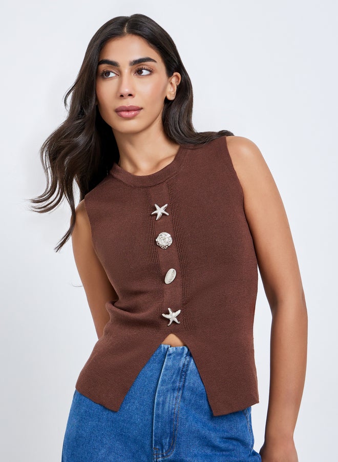 ستايلي جيليه بدون أكمام بتفاصيل مُنمقة - Image 3