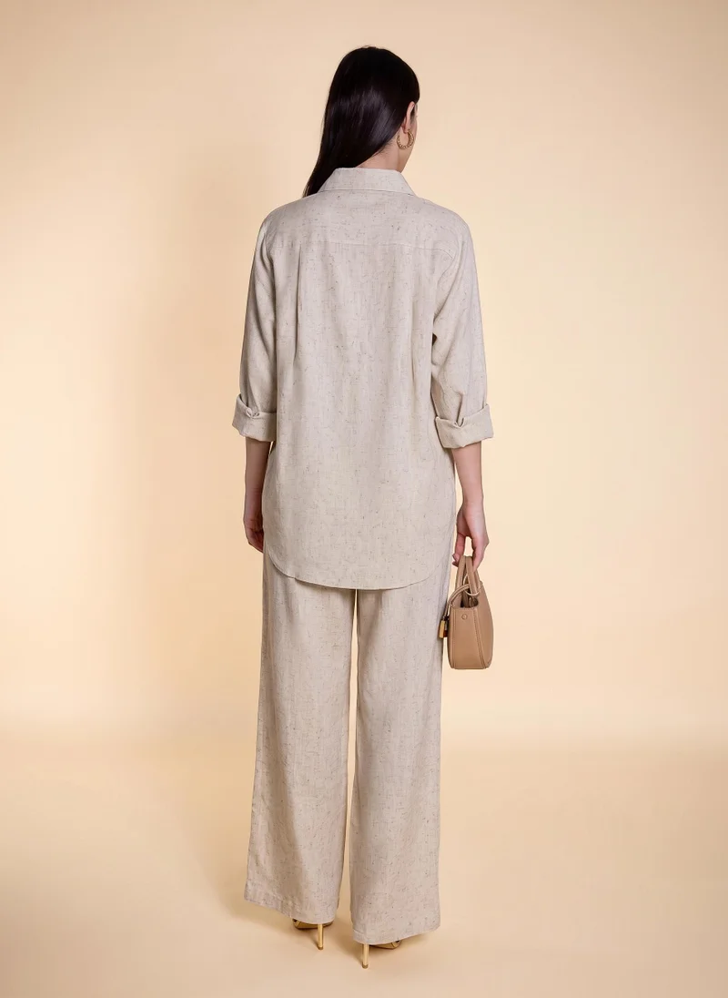 شايبس COMFORT LINEN BLEND SHIRT SET