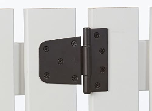 ناشونال هاردوير مفصلة بوابة ثقيلة للغاية N109-021 V289 من National Hardware باللون الأسود غير اللامع 3-1/2 بوصة - Image 3