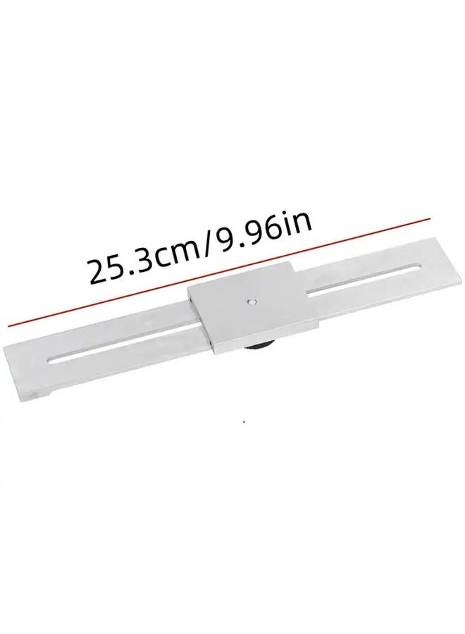 1pc 200mm Carbon Steel Sliding Ruler with Black Knob for Woodworking Mechanical Marking - Image 4