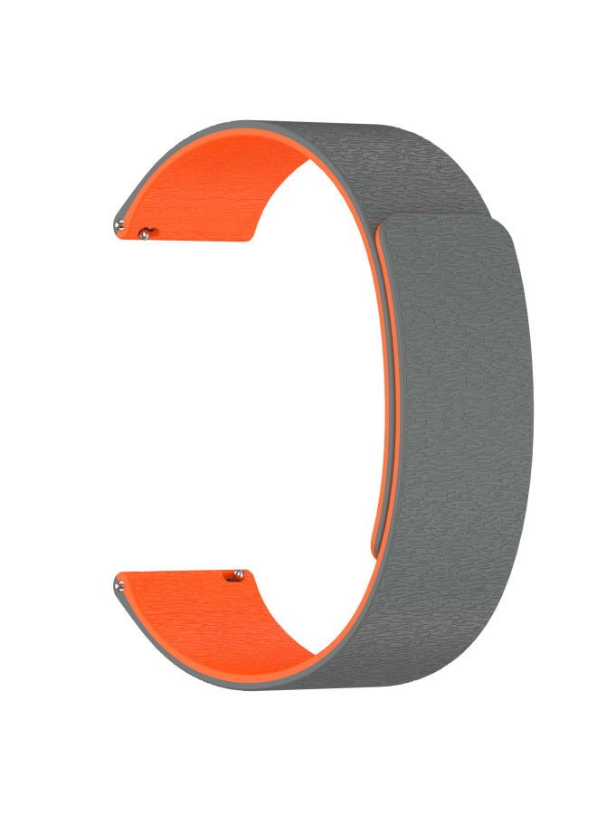 Suitable For Huawei Gt5/Fit3/4 Watch Strap, New Cloud Wood Grain Magnetic Silicone Red Rice Xiaomi 8/9 Pro Watch Strap 