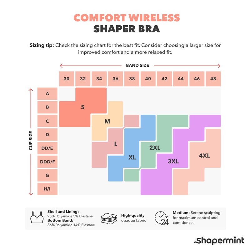 SHAPERMINT Wireless Bras for Women No Underwire â€“ Small to Plus Size Bralettes with Support and Natural Lift - Image 3