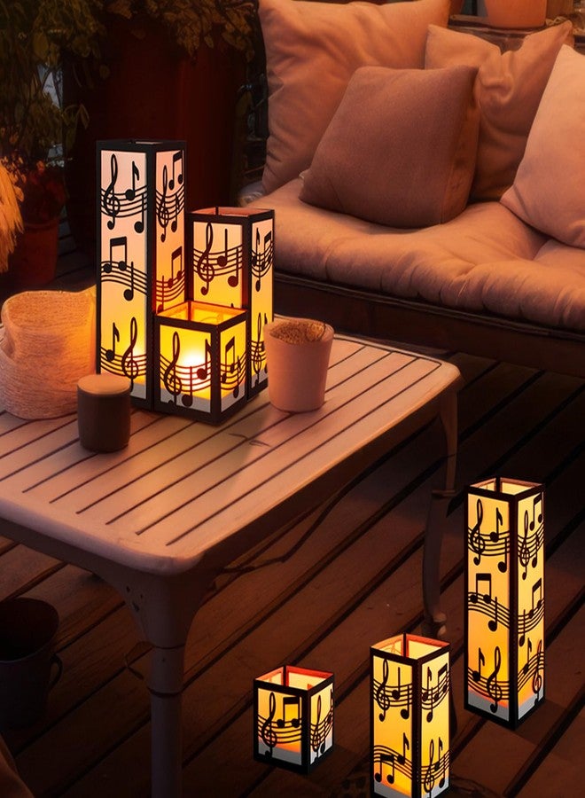 Rossesay 12 Sets Music Centerpieces for Table 3 Size Music Note Paper Lantern Boxes Table Ideas Decorations for Room Musical Themed Party Decor Wedding Birthday Decorations - Image 4