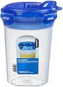 LocknLock LocknLock HPL934HC Round Tall Food Container 690ML With Mixer & Sauce Bottle Lid 
