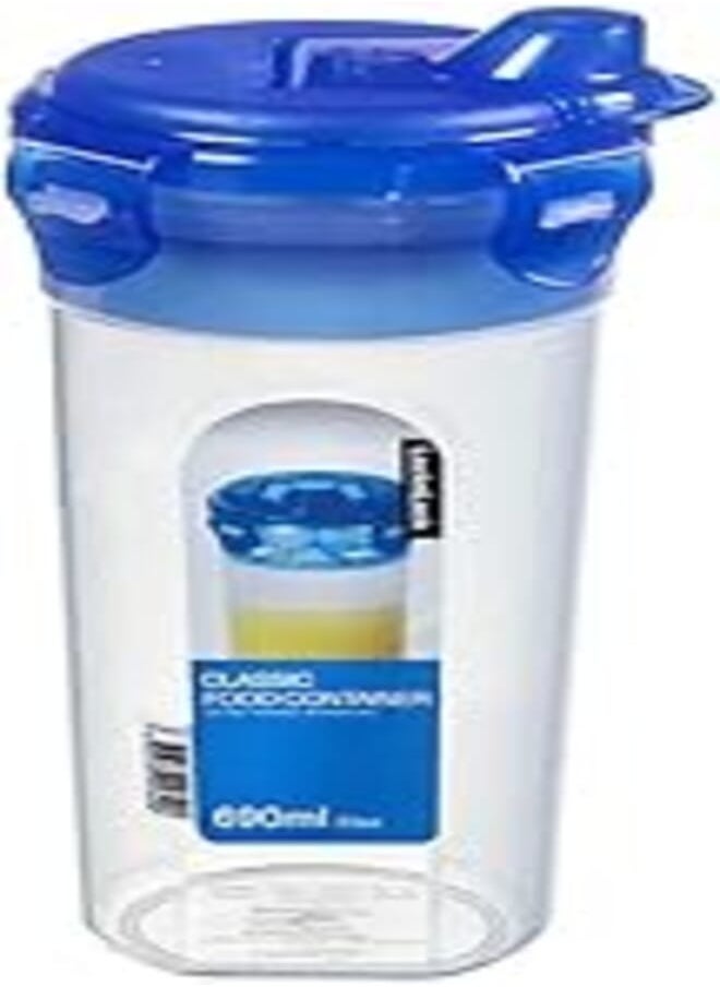 LocknLock - LocknLock HPL934HC Round Tall Food Container 690ML With Mixer & Sauce Bottle Lid - Image 1