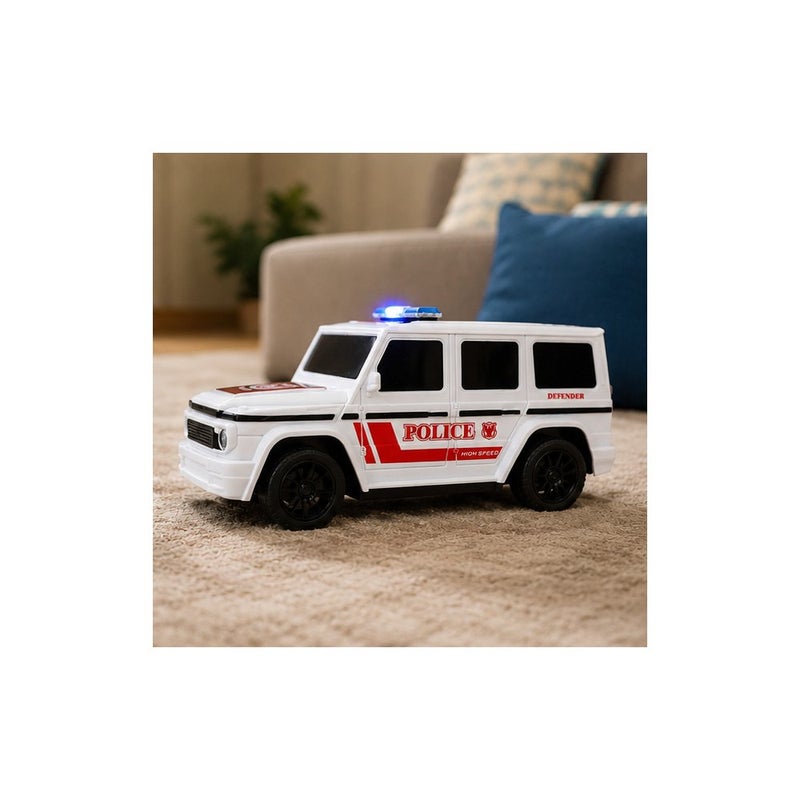 Road Commander | Remote-Controlled Police Car Toy for Boys, White RC SUV with Light - Image 4