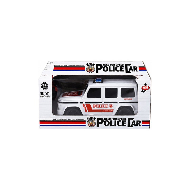 Road Commander | Remote-Controlled Police Car Toy for Boys, White RC SUV with Light - Image 2