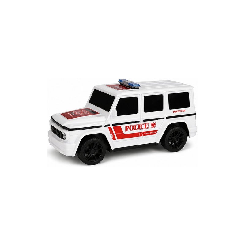 Road Commander | Remote-Controlled Police Car Toy for Boys, White RC SUV with Light - Image 1