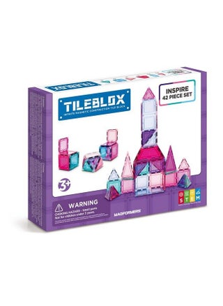 Tileblox Inspire (42 Piece) Set Magnetic Building Blocks, Educational Magnetic Tiles Kit , Magnetic Construction Stem Toy Set - pzsku/ZE94E4E5C6B8A65BB79B6Z/45/_/1680815985/75669daf-74f4-4ce3-9fea-00bdb94e0fa7