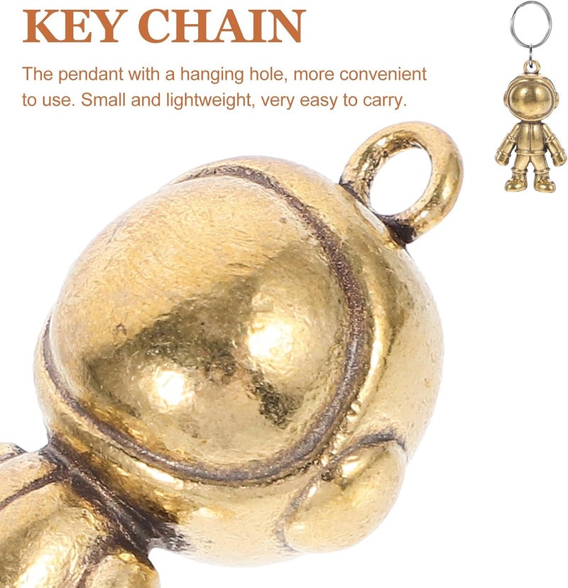 PRETYZOOM Space Robot Keychain Pendant with Astronaut Charm, Car Keyring Accessory for Keys Hanging Decor, Unique Automotive Interior Ornament for Travel and Daily Use - Image 2