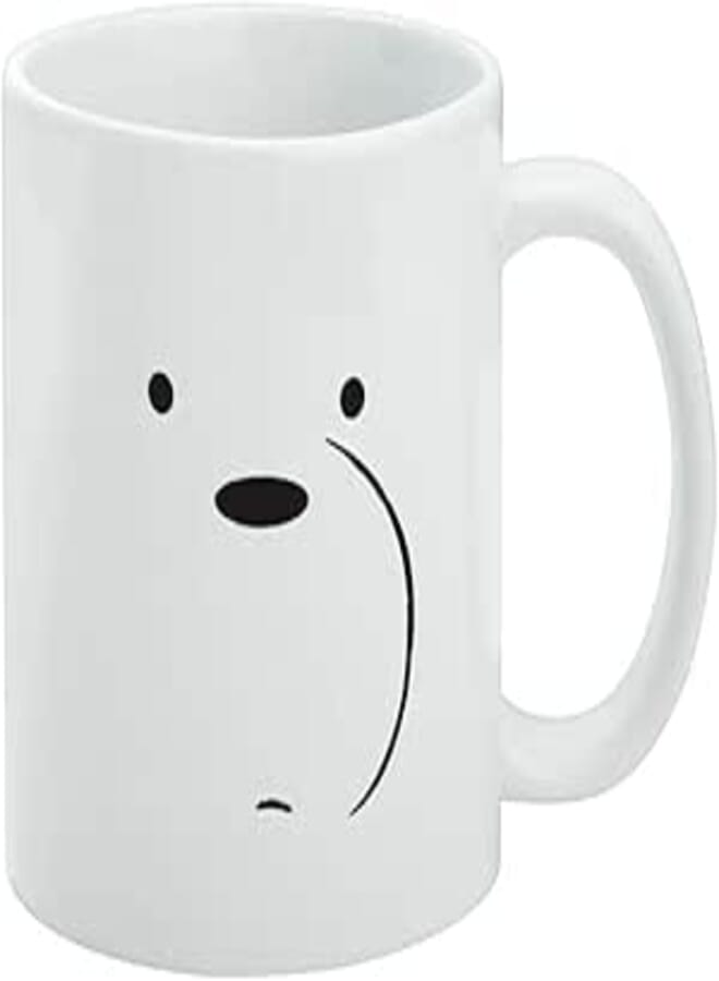 GRAPHICS & MORE We Bare Bears Ice Bear Ceramic Coffee Mug, Novelty Gift Mugs for Coffee, Tea and Hot Drinks, 11oz, White