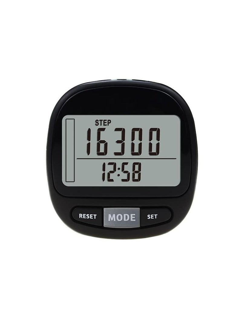 SYOSI - Exercise Pedometer 3D Walking Pedometer Walking Distance Miles Counter 7 Days Memory Monitoring Adult Exercise Pedometer Accurate Pedometer - Image 1
