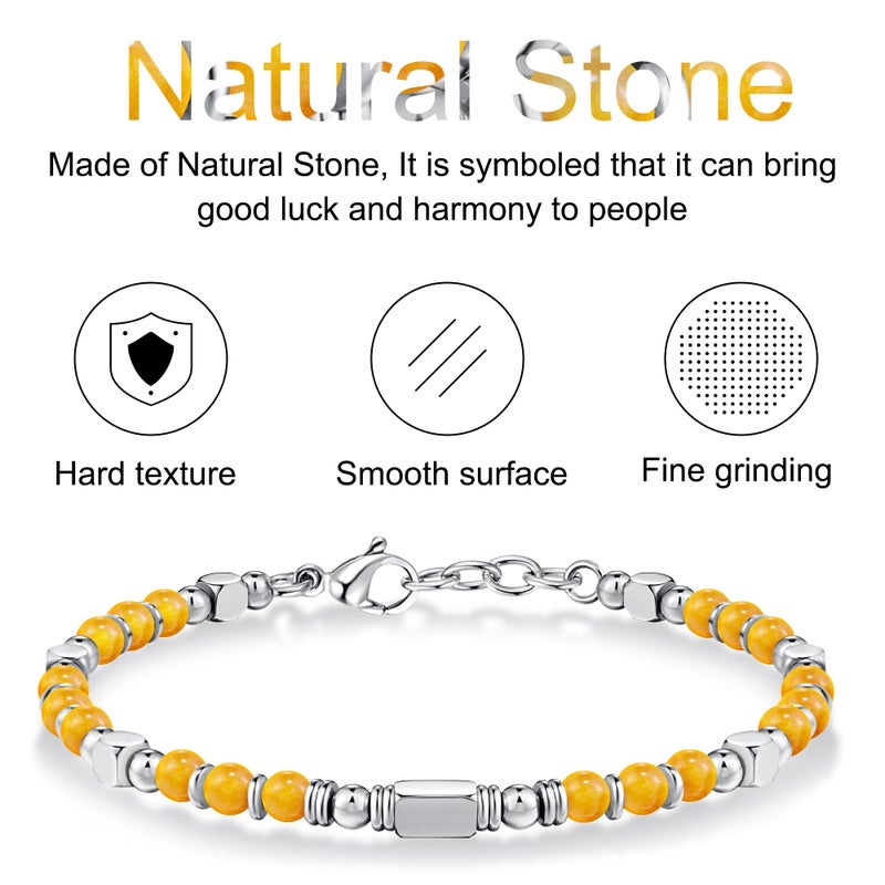 SIUMAL Beaded Bracelets for Women - Silver and Gold Boho Bracelets, Trendy Jewelry Gifts for Lover, Mom, Friends - Image 4